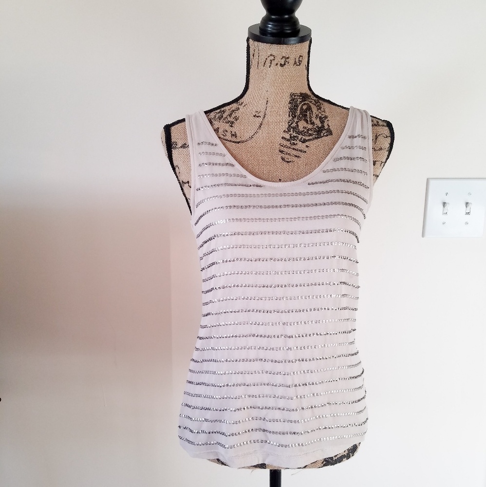 Loft Basic Sequin Tank - image 1